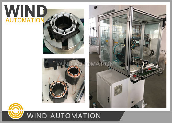 China Eight Poles BLDC Stepping Motor Stator Winding Machine With  Two Needles supplier