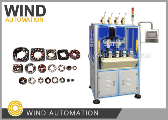 China Thin Wire Needle Winding Machine Small BLDC Motor Stator Four Station Muti Pole Winder supplier