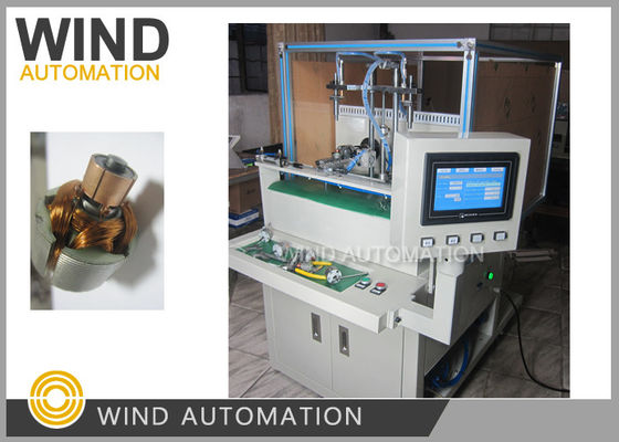 China Double Station Armature Electric Motor Winding Machine / Small Rotor Winder supplier