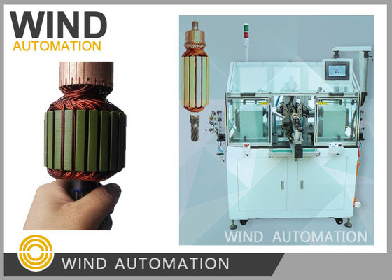 China Armature Winder Rotor Winding Machine Two Flier Slotted Commutator PMDC Motor supplier