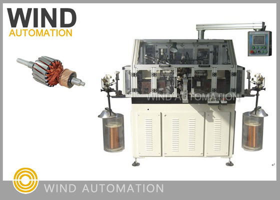China Dual Flyer Armature Winding Machine /  Lap Winding Machine For 4poles Rotor supplier