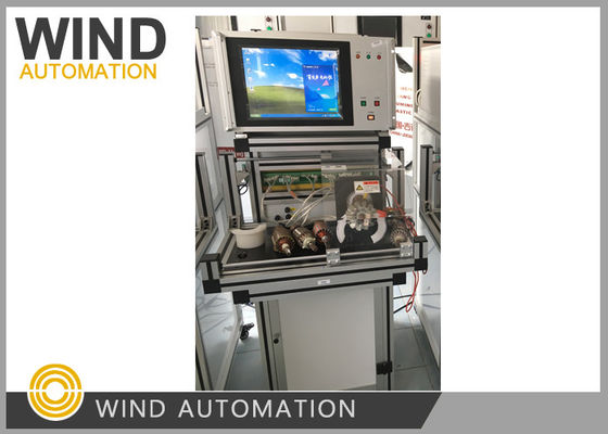 China Double Station AC Motor Winding Machine Rotor Analyser Commutator Bars Below 96 supplier