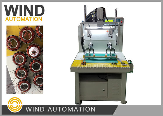 China Double Station Stator Winding Machine For Out Runner Single Phase 3 Phase Fan Motor supplier