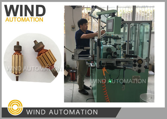 China Commutator Armature Dual Flyer Winding Machine / Automatic Coil Winding Machine supplier