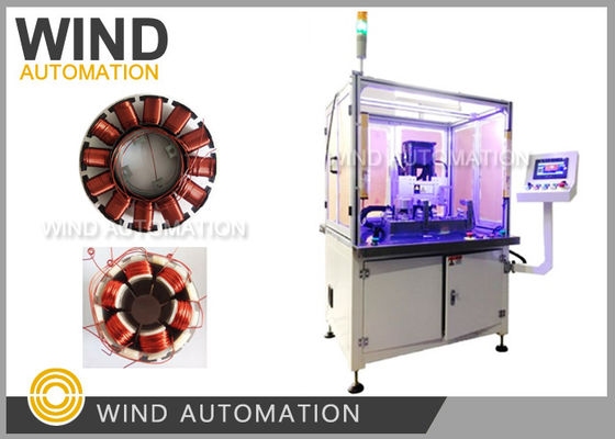 China Inslot Outrunner Stator Winding Machine Four Axis Servo 7kw Awg18 / Awg38 supplier