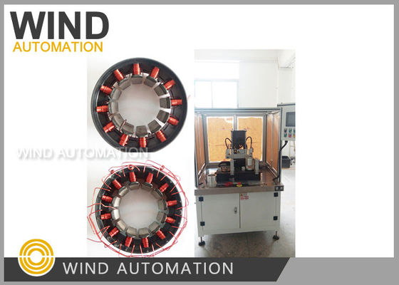 Inslot Outrunner Stator Winding Machine Four Axis Servo Needle Winder 7kw Awg18 / Awg38 supplier