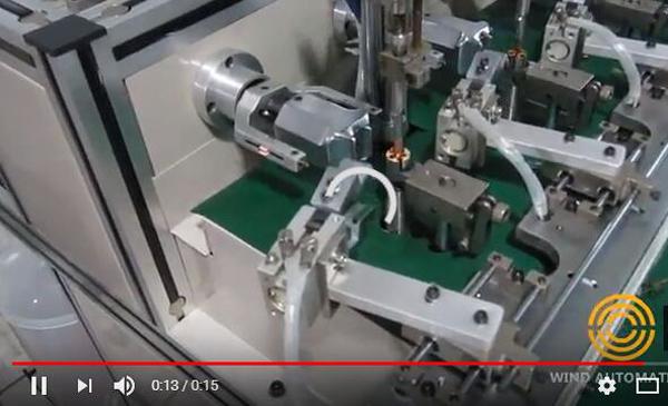 Small Rotor Winder White Electrical AC Motor Winding Machine Four Station Small Rotor Winder