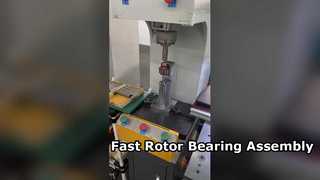 Rotor bearing assembly process