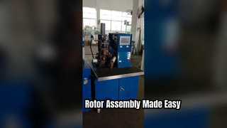 Hydraulic press machine for rotor assembley